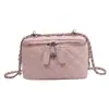 Minibolsa de Alta Gama para Mujer 2024 Nuevo Estilo Bolso de Hombro Único Cruzado Popular Tendencia en Línea Acolchado Cadena Caja Bolsa Cuadrada Pequeña
