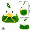 Chaveiro Zongzi Pingente Festival do Barco-Dragão Zongzi de Lã Crocheted à Mão Zongzi Criativo Exame de Admissão à Faculdade Cerimônia de Formatura