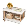 Mesa de Centro Pequeña, Mesa Auxiliar, Mesa Pequeña, Dormitorio en Casa, Habitación de Niña, Mesita de Noche, Apartamento Pequeño, Gabinete Lateral Sencillo para Sofá, Mesa de Centro