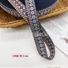 Nuevo Estilo Étnico Bordado de Encaje Jacquard Cinta Placket Antiguo Hanfu Falda Cinturón de Tela Decorativo Accesorios para Ropa