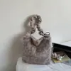 Bolso de Felpa Transfronterizo para Axila 2025 Nuevo de Moda Pequeño Bolso para Mujer Bolso de Hombro Portátil Bolso Cruzado de Gran Capacidad