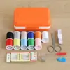 Bolsa de Almacenamiento Portátil para Costura, Kit de Herramientas para Manualidades y Tejido de Uso Doméstico, Caja de Costura de Viaje, Kit de Costura