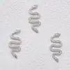 Nova liga de cobra nail art decorações douradas e prateadas acessórios de unha decoração popular para unhas de celebridade da internet joias para unhas