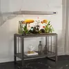Estante de carga para acuario estante para acuario base para acuario con estante de almacenamiento soporte para acuario sin instalación