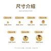 Hezhong Chapado en Cobre Color Oro Real de 14K Conservador del Color Cuentas Espaciadoras Hechas a Mano para DIY Collares Pulseras Cuentas Sueltas Cuentas Espaciadoras Accesorios Cuentas Doradas