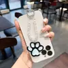 Llavero de Pata de Gato de Cristal Colgante para Bolso Correa para Teléfono de Perlas y Cuentas Encantos de Pata Kawaii Lindos Accesorios Regalos para Mujeres