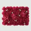 Fondo de Pared de Flores Artificiales Arreglo Floral para Fondo de Transmisión en Vivo de Influencer Hortensia Rosa Arreglo de Flores de Plástico para Sala de Transmisión en Vivo