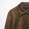 Exportación Transfronteriza Ropa de Mujer Otoño e Invierno 2025 Chaqueta Corta Textura Gamuza Europea y Americana Chaqueta de Béisbol Mujer D6355048