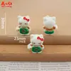 Novo Desenho Animado 3D Hello Kitty Feito à Mão DIY Cola de Creme Resina Acessórios Pingente Chaveiro Decoração Ornamento para Carro