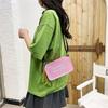 2024 Verano Nuevo Bolso de Gelatina Bolso Pequeño Transparente Bolso Silla de Montar Portátil Hombro Cruzado Cadena Bolso Sobaco para Mujer