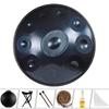 Lufing Disco de Mano Tambor de Mano Handpan Disco de Mano 440 Hertz 432 Hertz Forjado a Mano Tambor Etéreo Tambor de Lengüeta de Acero