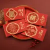 Cartão de Ano Novo Baomei Feliz Festival da Primavera Cartão de Saudação Gravado Estilo Chinês Cultura Tradicional Criativo Simples
