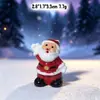 Mini enfeites de resina de Natal, boneco de neve de desenho animado em miniatura, Papai Noel, renas, decorações DIY para micro paisagem