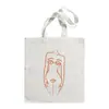 Bolso de Lona Estampado Ojo Turco Azul Bolso de Hombro Bolso Plegable Bolso Tote Bolso de Compras Comercio Exterior