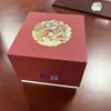 Caja de Regalo de Cerámica Jingdezhen con Tapa, Colección de Reliquias Culturales Clásicas, Taza de Té, Porcelana, Reloj, Joyería, Caja de Regalo Roja