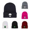 Gorro de Tricô Alienígena Cor Doce Masculino e Feminino Pulôver Gorro Lã CHILLAX Estilo Europeu e Americano Gorro
