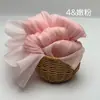Tela de Organza con Textura Plisada de Poliéster con Patrón de Copos de Nieve, Vestido Camisero Ligero, Tela con Adorno de Encaje Lolita