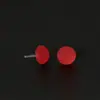 Pendientes Estilo Coreano ins Simples Elegantes de Resina Pendientes Acrílicos Pequeños Femeninos Europeos y Americanos