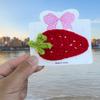 Pasador de Fruta Tejido con Ganchillo Pasador de Fresa Sandía Pasador para Niños Pinza Lateral Fresco y Lindo Dulce Pasador Accesorios para el Cabello