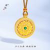 Tienda de oro Puzuo mismo estilo oro arena accesorios DIY colgante Bao Xianghua Huang Cai Shen Jin Yu Mantang collar de nuevo estilo chino para mujer