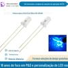 LED UV de Cor Única 365nm Tipo Inserção Direta Chapéu de Palha Lanterna Leduva Lâmpada LED Tipo Inserção Direta