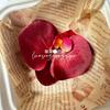 Flor artificial Phalaenopsis flor 3D de película cabeza de flor estilo ramillete regalo de mano LV Fu regalo DIY caja de regalo decoración de boda