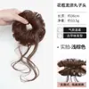 Moño Peluca con Lujoso Diseño de Princesa, Cabello Humano Realista, Bigote de Dragón, Pinza de Garra de Pluma de Pollo, Herramienta de Peinado, Accesorio para el Cabello de Alta Gama