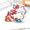 Clip de Papelería de Dibujos Animados Sanrio Acrílico para Fijar Documentos y Exámenes, Clip Transparente de Doble Capa Kuromi PP con Cola Larga