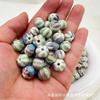 12*10mm Cuentas de Calabaza con Patrón Vintage Cuentas Espaciadoras con Agujero Recto Cuentas para Pulsera Collar Pendiente Joyería Cuerda Cuentas Accesorios Cuentas Sueltas