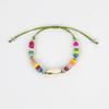 Suministro de fábrica ventas calientes transfronterizas estilo bohemio pulsera tejida a mano con conchas y cuentas de madera comercio exterior mayoreo ajustable