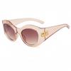 Gafas de sol de personalidad de moda europea y americana nuevas gafas de sol de tendencia pasarela doble BB gafas de sol calle forma cóncava transfronterizas
