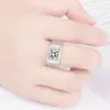 Moda europeia e americana dos homens grande anel de diamante comércio exterior abertura quente anel de ajuste de abertura transfronteiriça acessórios de diamante atacado