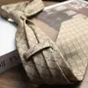 Gravata Impressa Estilo Retro Hong Kong 8cm Amarrada à Mão para Casamento Masculino, Apresentação, Uso Diário, Acessórios para Terno Formal