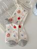 Calcetines de verano para mujer, finos, con dibujos de cachorros, de malla transpirable, absorbentes del sudor, estilo coreano, de algodón gris sin hueso.