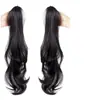 Coleta Postiza para Mujer, Pinza de Garra Pequeña Estilo Conejo de Orejas Caídas, Doble Coleta, Estilo Grupo de Chicas, Cabello Largo Natural Esponjoso, Coleta Trenzada Ligeramente Rizada