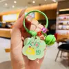 Bolsa de Presente Pequena Pingente Chaveiro Fofo Sino Pingente Inspirador Texto de Estudante Chaveiro Flor de Acrílico