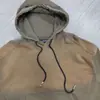 Moletom Pesado Personalizado Marca Americana Tendência Lavado e Desgastado Outono e Inverno Novo Moletom com Capuz de Retalhos Manga Longa para Homens e Mulheres