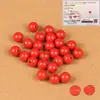 Mineral Crudo Cinabrio Cuentas Sueltas Arena Dorada Púrpura Arena Imperial Alto Contenido Hilo de Cuentas Redondas Pulsera Joyería Tejida DIY Accesorios