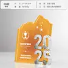 Trofeo Personalizable Color Cristal Metálico 2025 para Reunión Anual de Empleados Premios de Aniversario Competencia Medalla Creativa Personalizable