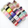 Pulsera de Cinta de Colores Caramelo para Macarrones con Símbolo de Infinito y Pedrería, Pulsera de Tela, Accesorio de Regalo de Amistad