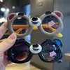 Gafas de Dibujos Animados para Niños y Niñas, Oso Fresa, Gafas de Sol Fotográficas UV para Niños, Lindas Gafas de Sol de Osito