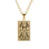Collar retro transfronterizo europeo y americano de la serie Doce Constelaciones del Tarot con personalidad y moda.