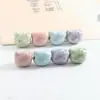 Accesorios para Joyería DIY Cabeza de Gato de Dibujos Animados Cuentas de Cerámica Pulsera de Gatito con Agujero Recto Pulsera Paquete de Materiales para Pulseras Hechas a Mano