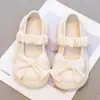 Sapatos de Couro para Meninas 2026 Nova Coleção Primavera e Outono Sapatos Mary Jane com Laço Infantil para Crianças Maiores Sapatos para Apresentação de Alunos
