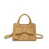Bolso de mano de alta gama para mujer, bandolera sencilla con lazo, bolso de viaje para mujer, bolso de mujer combinable.