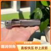 Nova Aço Inoxidável Qingtianlong Dente Pressão Rápida Estilingue Estendido Cor Gradiente Mancha Couro Plano Adulto Clipe Pressão Rápida Atacado