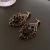 Estilo Palacio Francés Pendientes de Gota de Agua Incrustados de Diamantes Collar Cadena para Clavícula de Lujo Ligero Joyería Versátil de Gama Alta para Mujeres