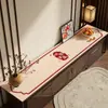 Novo Estilo Chinês Mesa de TV Tapete de Mesa Toalha de Mesa Vermelha Aparador Sem Lavagem Impermeável e à Prova de Óleo Couro Proteção de Bancada de Sapateira