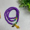 Pulsera MICA púrpura Pulsera púrpura Taro Collar de cuentas de Buda Joyería con colgante de jade Suministro de transmisión en vivo Gran cantidad Congyou