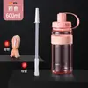 Botella de Agua Grande de Plástico Resistente a Altas Temperaturas, Taza Deportiva Portátil para Exteriores, Botella Espacial con Popote Resistente a Altas Temperaturas